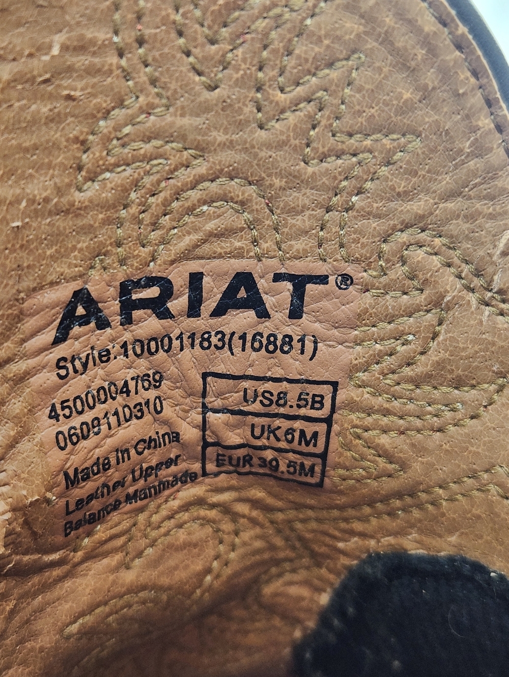 Ariat Fatbaby Heritage Dapper Western Boot Women's Size 8.5B Brown Leather NWOT - Picture 6 of 11